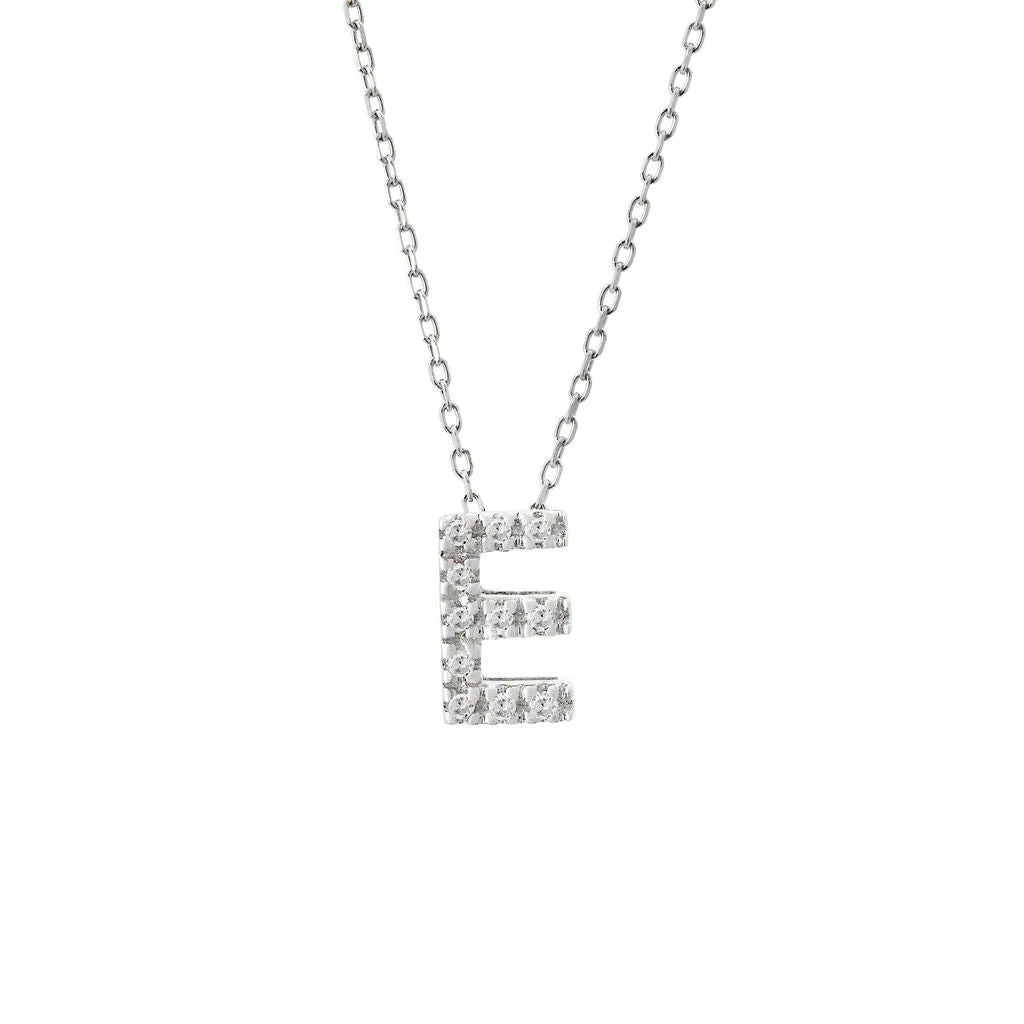 Small Diamond Initial Necklace