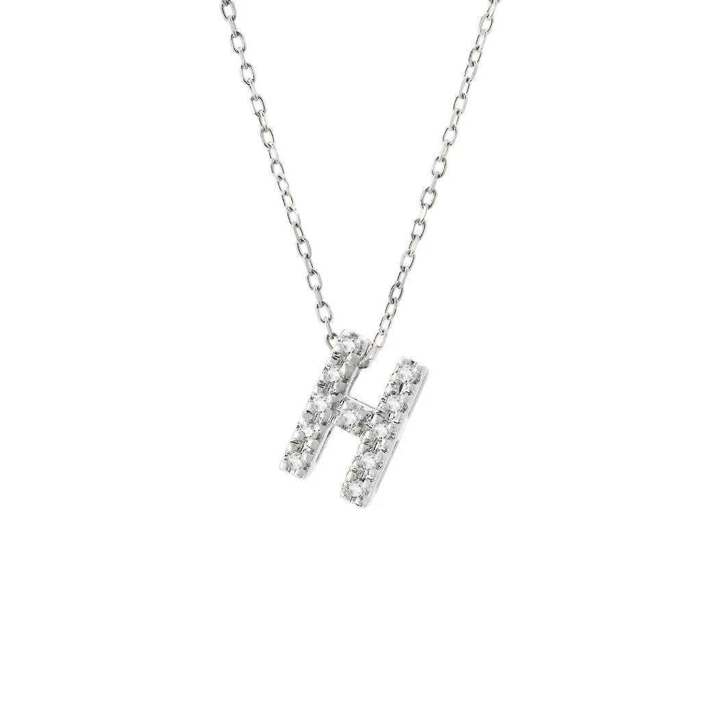 Small Diamond Initial Necklace