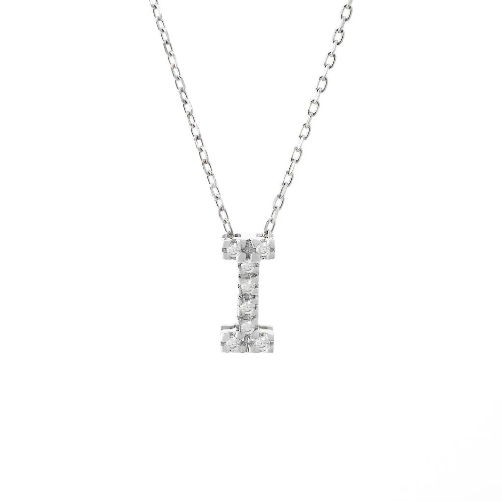 Small Diamond Initial Necklace