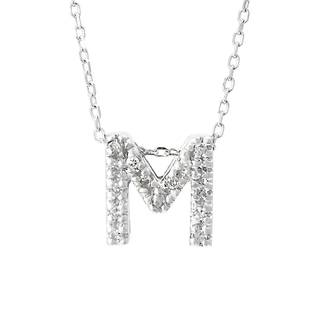 Small Diamond Initial Necklace