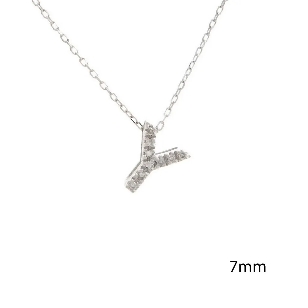 Small Diamond Initial Necklace