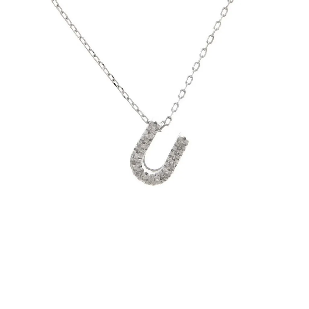 Small Diamond Initial Necklace