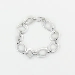 Small Organic Links Bracelet - Sterling Silver