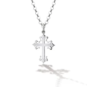 St James Cross Pendant Silver