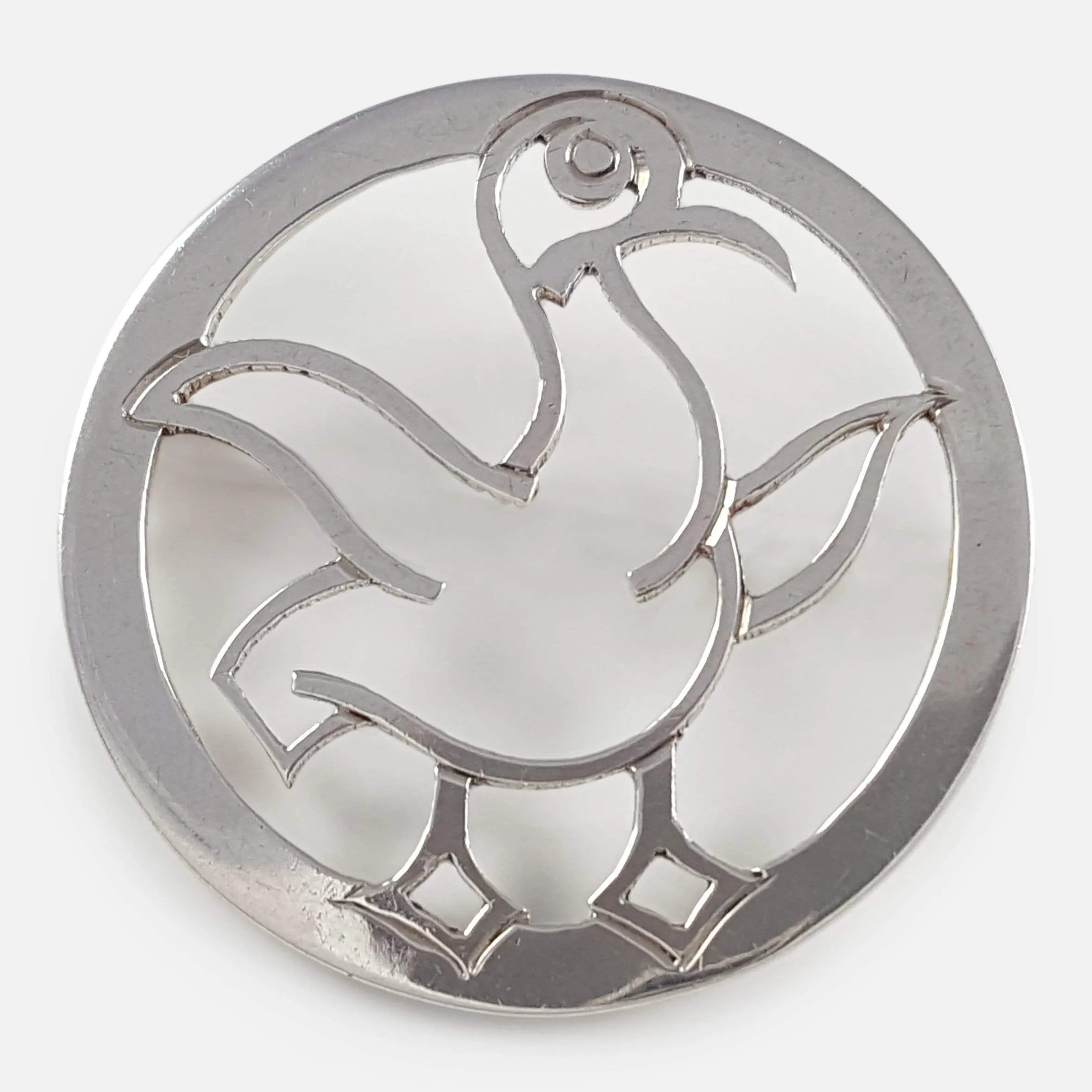 Sterling Silver Duck Brooch - H.G. Murphy - 1938