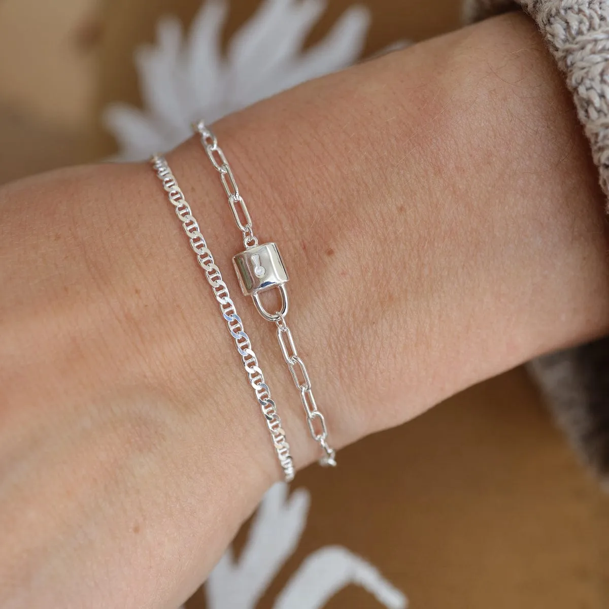 Sterling Silver Mariner Chain Bracelet