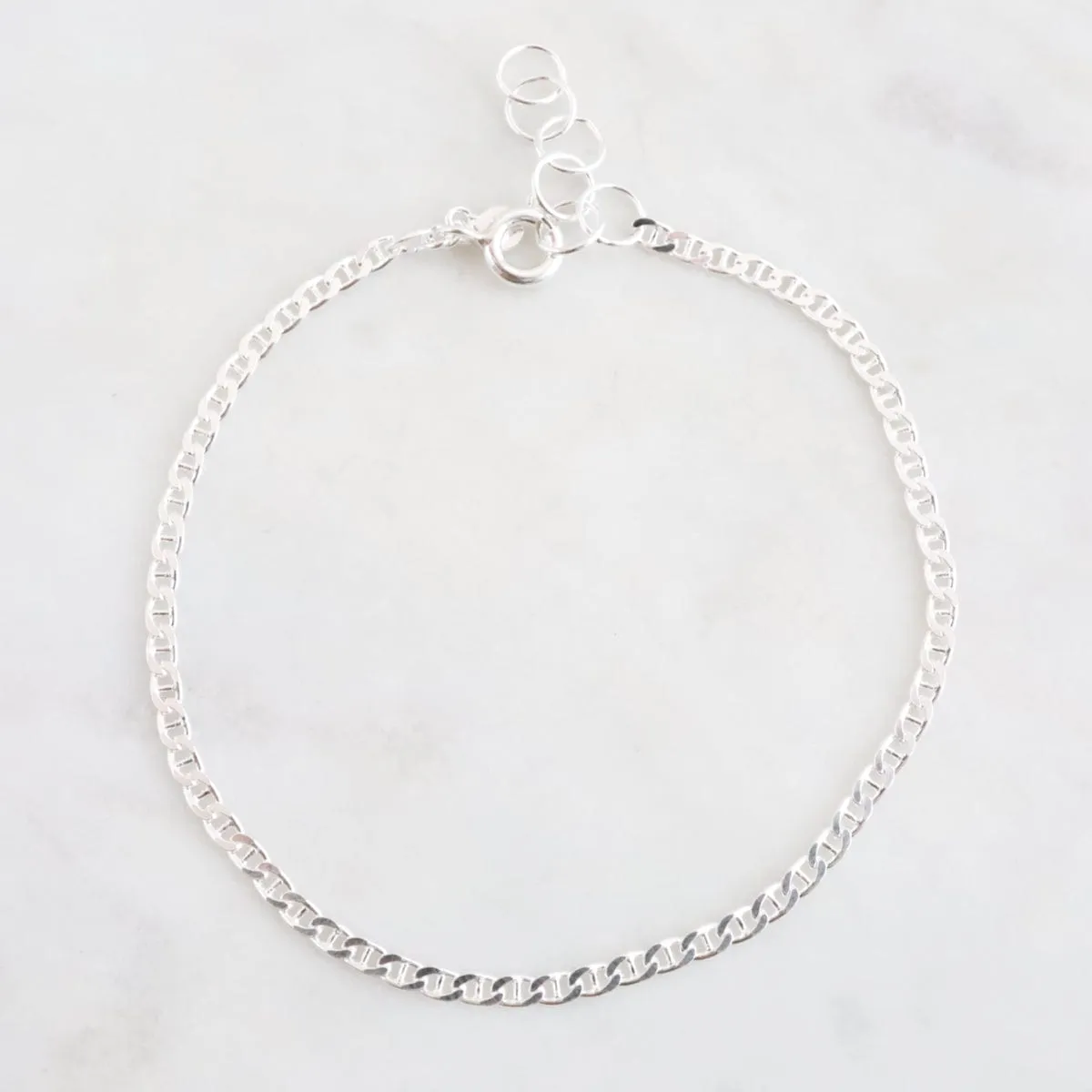 Sterling Silver Mariner Chain Bracelet