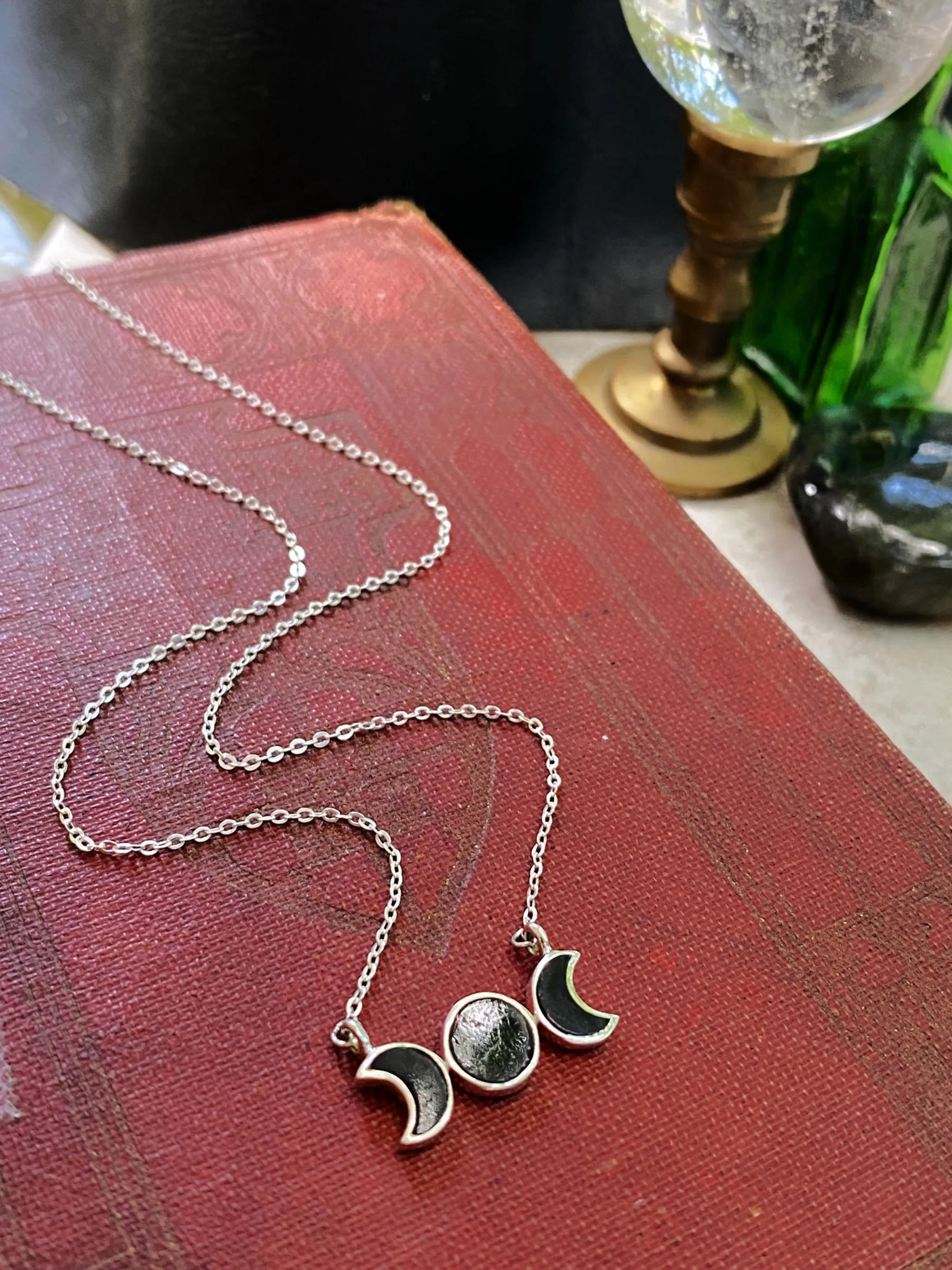 Stone Moon Phase Necklace