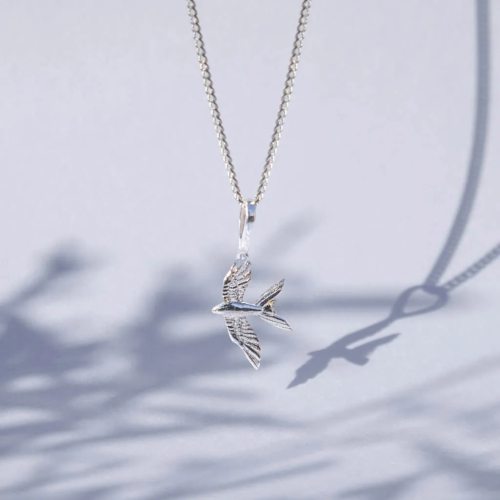 Swallow In Flight Necklace