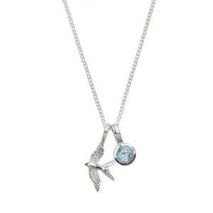 Swallow In Flight Necklace