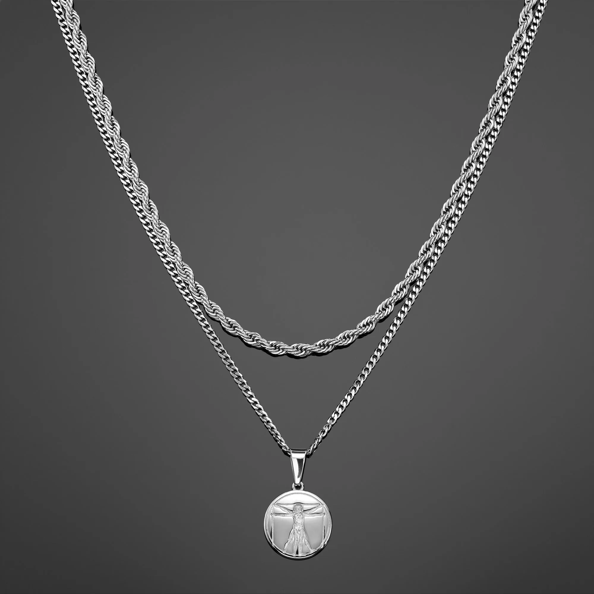 The Da Vinci Pendant Set - Silver RG1011S