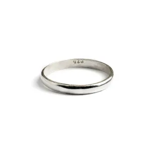 Thin Tribal Silver Ring