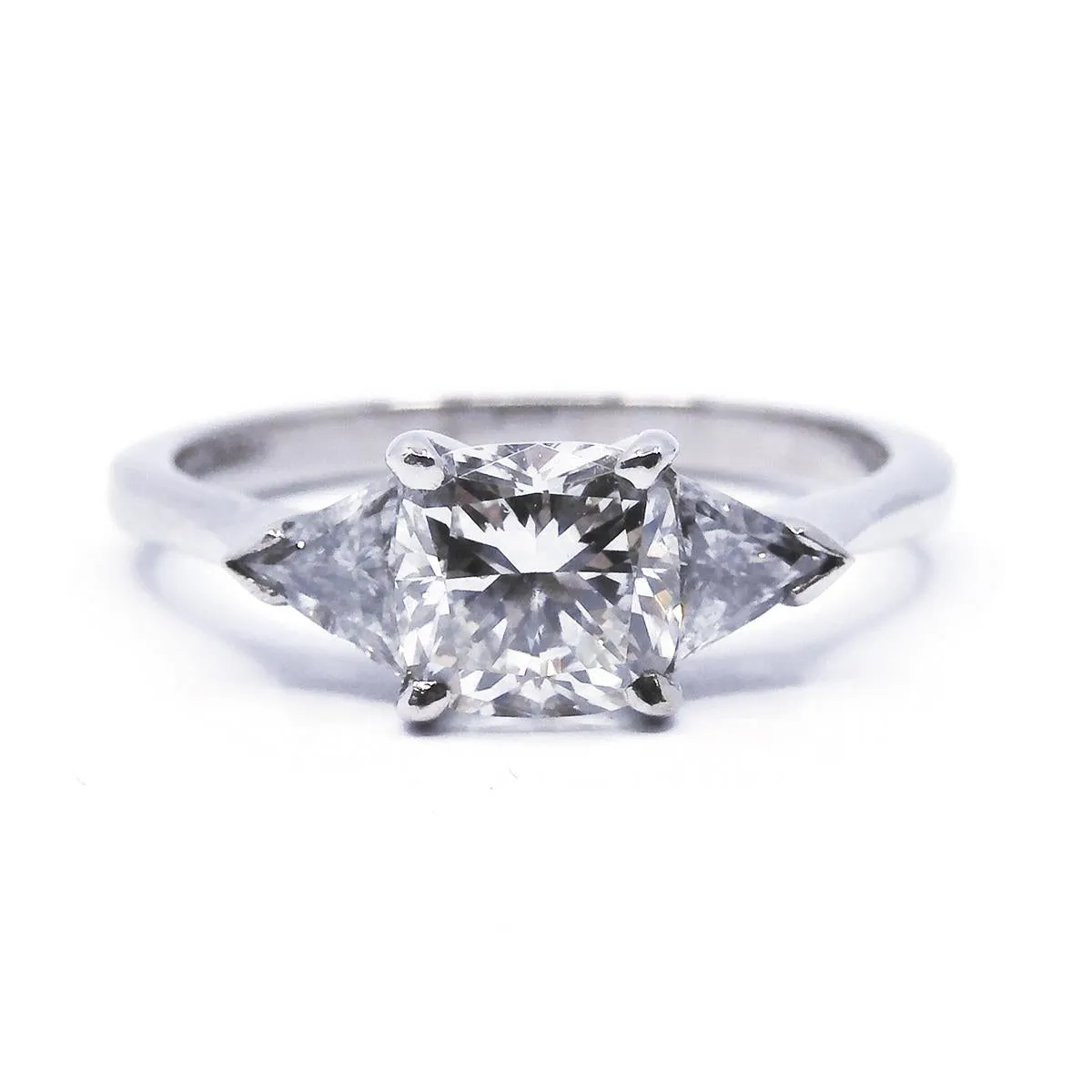 Three Stone Diamond Engagement Ring | Pre-Loved | 18K White Gold