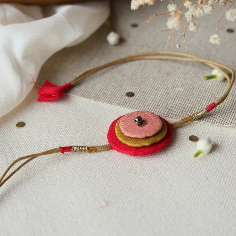 Upcycled Fabric Artisanal Rakhi | Color Rings