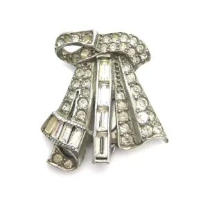 Vintage 1940s Paste Dress Clip