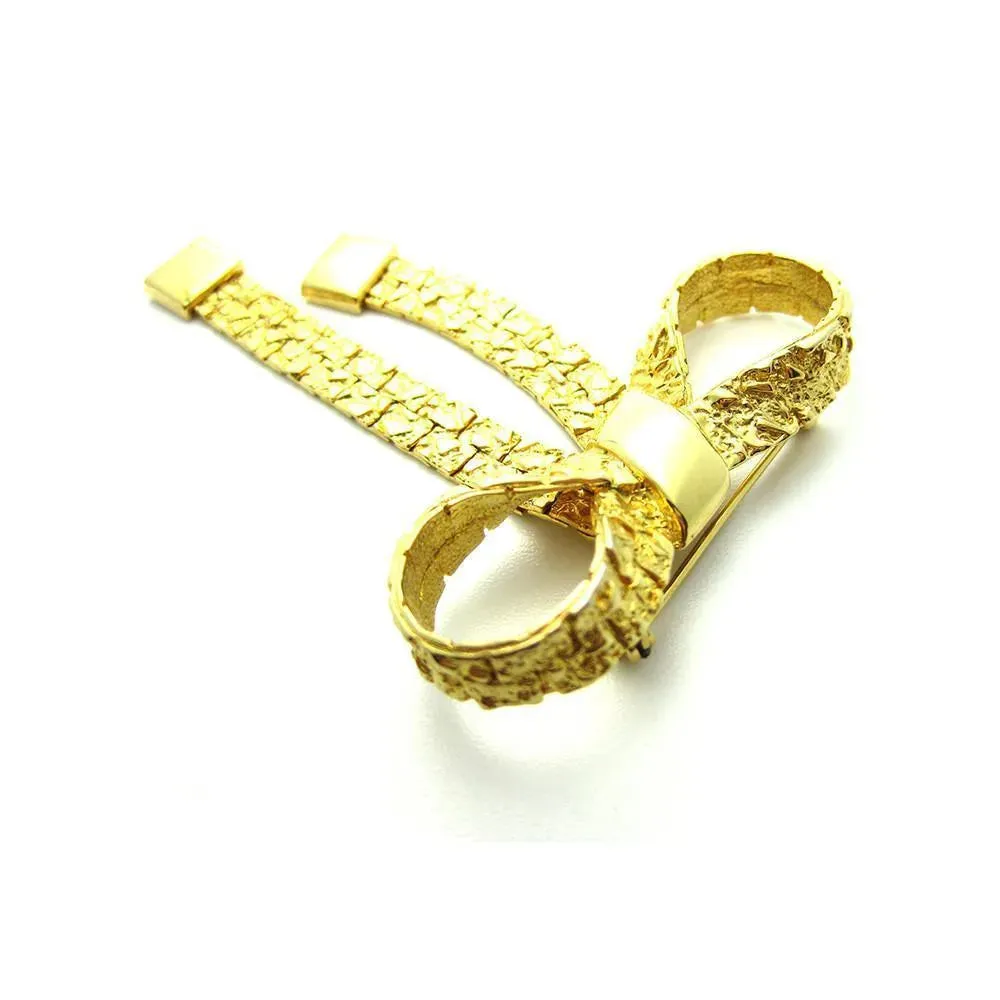 Vintage 1960's Gold Bow Brooch