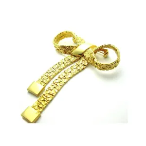 Vintage 1960's Gold Bow Brooch