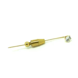 Vintage 1970s 18ct Yellow Gold Tie Pin