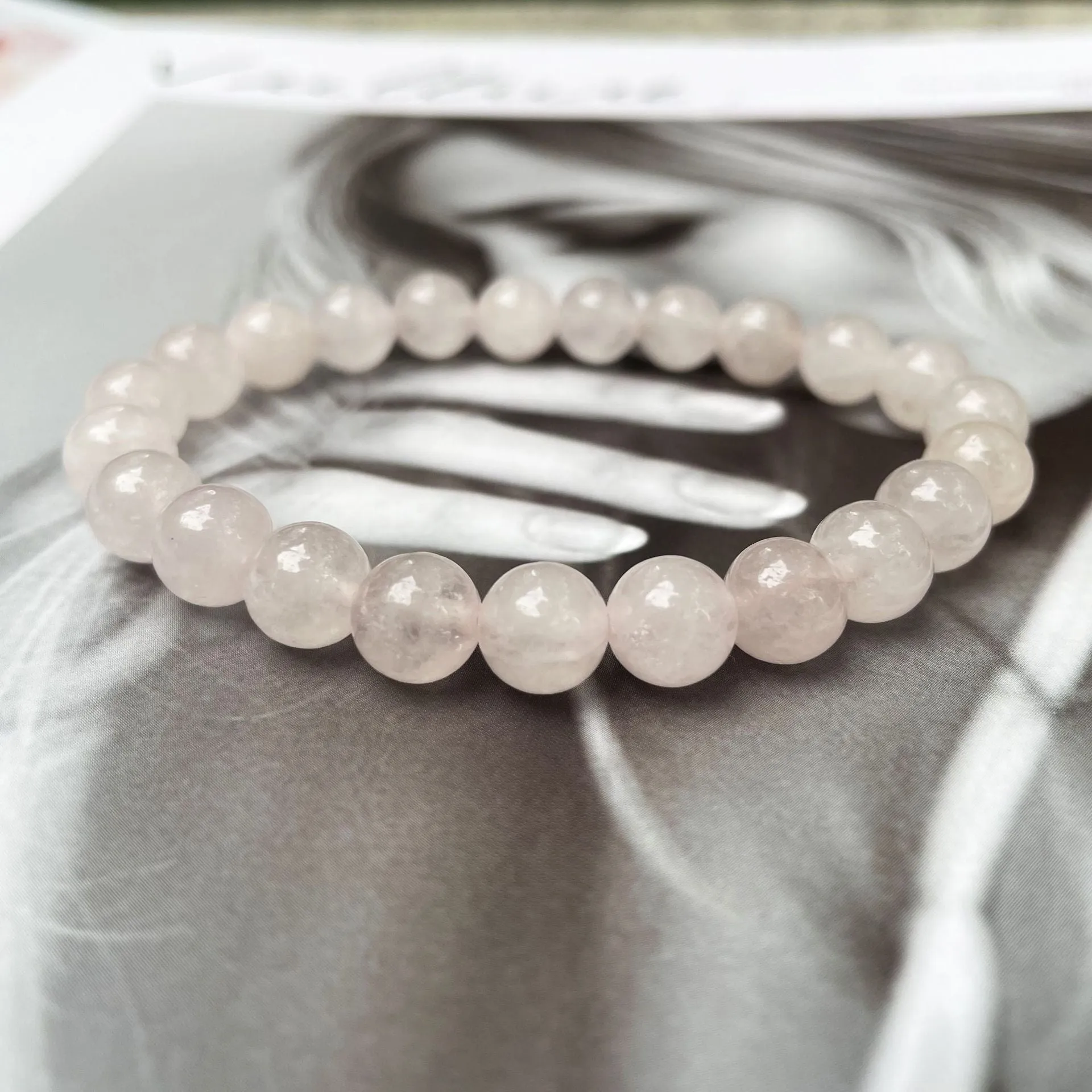 Women's Fashion Simple Rose Stone Bracelet